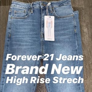 High waisted jeans